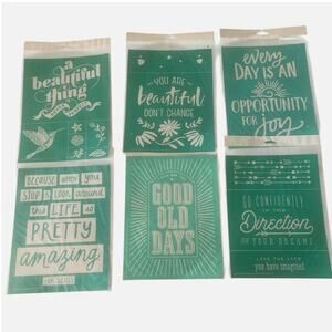 NWT 6 Chalk‎ Couture 8.5 X11 Transfer Stencils